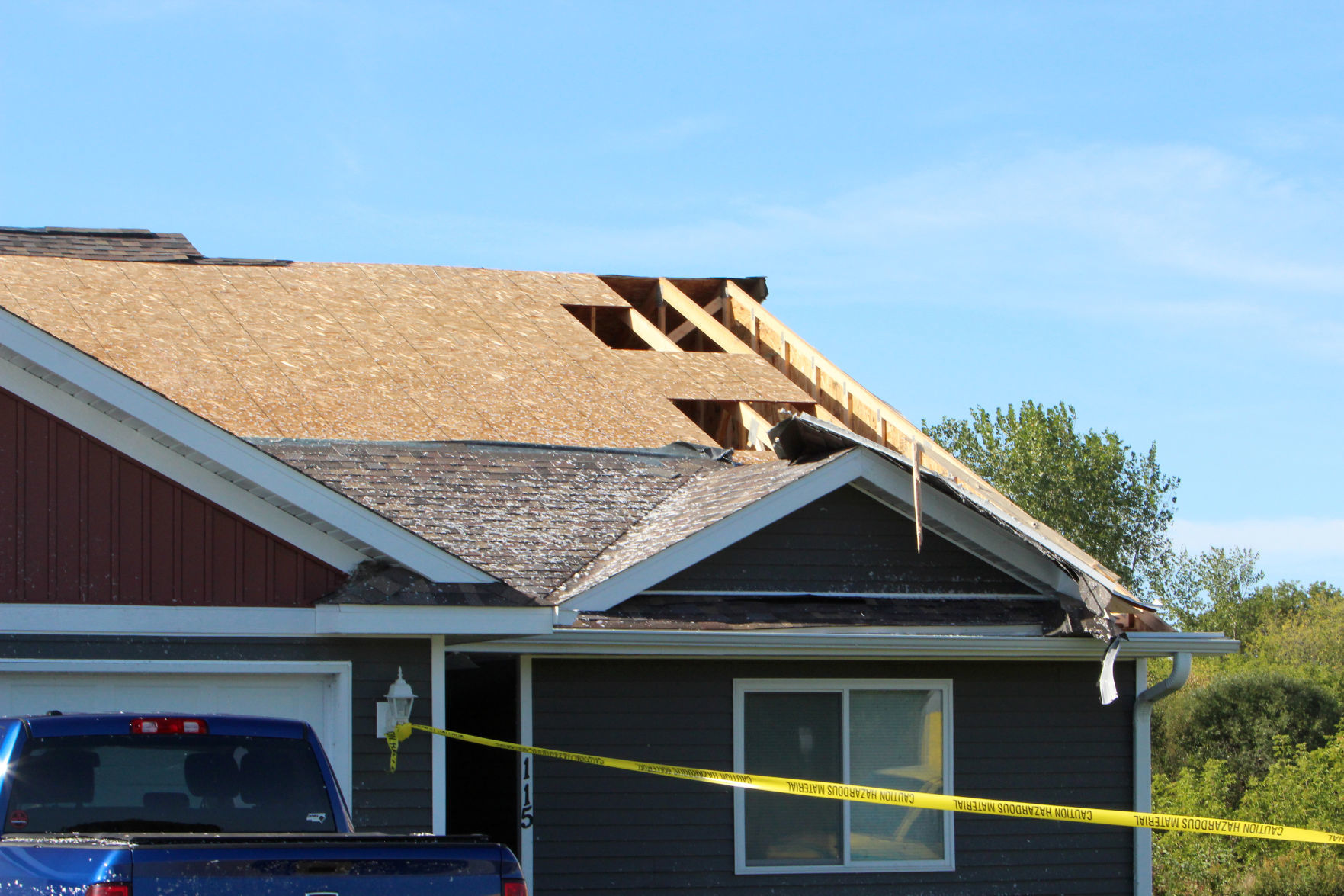 Tornado damage in near Wheaton/Elk Mound 9-25